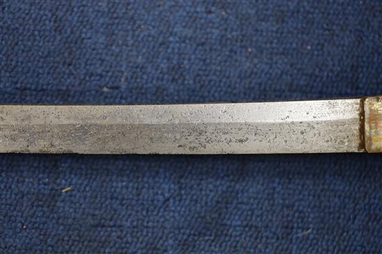 A WWI Japanese officers katana sword, overall 39in.